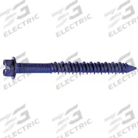 APPROVED VENDOR Concrete Anchor Screw: 4 in Overall Lg, 1/4 in Dia, Steel, Blue Ruspert, Hex, 600 PK (MPN H4400BQ). Key specifications — Includes: Drill Bit; Material Grade/Class: Grade C; Removable: Removable; System of Measurement: Inch; Tip Type: Self-Threading; Brand: APPROVED VENDOR; Screw Anchor Type: Concrete Screw Anchor; Anchor Type: Screw.