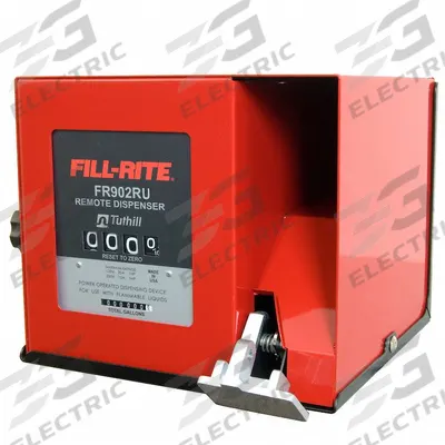 FILL-RITE Remote Fuel Dispenser: Steel, 110V/220V AC, 1 in NPT, 1 in NPT, Tank, 6 gpm – 40 gpm - Remote Meter Dispensers