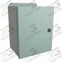 HAMMOND Electrical Enclosure: Steel, 10 in x 8 in x 6 in, NEMA 12/13/3R/4, w/Panel, Solid Cover (MPN EJ1086). Key specifications — Closure Method: Latches; Brand: HAMMOND; Knockouts: Not Included.