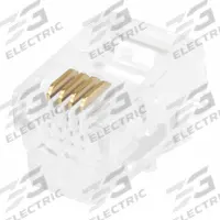 MONOPRICE Modular Plug: Modular Plug RJ11, Stranded, 50pk Pack Size, 50 (MPN 7268). Key specifications — Brand: MONOPRICE; Color: Clear; Compatible Cable Shape: Flat; Compatible Number of Fibers: Duplex; Compatible Wire Solid/Stranded: Stranded; _Pack Size: 50pk.