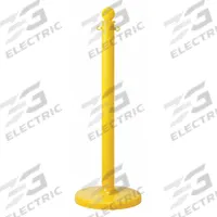 APPROVED VENDOR Sphere Top Post: 40 in Overall Ht, Yellow, Polyethylene, Plastic, Yellow (MPN 80938). Key specifications — attr981768: Plastic; attr981780: Polyethylene.