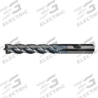 CLEVELAND Square End Mill: High Speed Steel, TiCN Coated, 4 Flute, 1-3/8" Mill Dia, 2" LOC (MPN C33296)