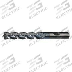 CLEVELAND Square End Mill: High Speed Steel, TiCN Coated, 4 Flute, 1-3/8" Mill Dia, 2" LOC (MPN C33296)