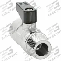 APPROVED VENDOR Manual Two-Way Ball Valve: 3/8 in, Nickel-Plated Brass, Straight, MNPT x FNPT, Lever (MPN G-MVSP-38M). Key specifications — Brand: APPROVED VENDOR; Handle: Lever.