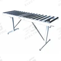 APPROVED VENDOR Material Support Table: 23 11/16 in Overall Wd, 26 1/2 in Min. Ht, 43 1/2 in Max. Ht (MPN 33VE07). Key specifications — Brand: APPROVED VENDOR; Stand Material: Steel; Color: Silver; Overall Length: 5 ft 6 in.