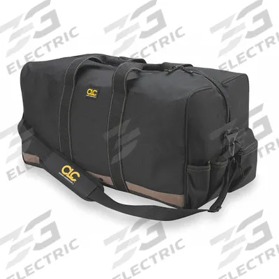 CLC Tool Bag: 24 in W x 12 in D x 12 in H, Black, Polyester, 7 Pockets, 0 Inside Pockets - Polyester Wide-Mouth Tool Bags