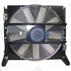 COOL-LINE Forced Air Oil Cooler: 130 hp Heat Removed, 200 gpm Max. Flow, 377 psi Max. Pressure (MPN A130-3). Key specifications — attr96059: 2 in SAE 4 Bolt Flange; attr96056: 184TC; attr96057: 230/460V AC; attr98919: COOL-LINE.