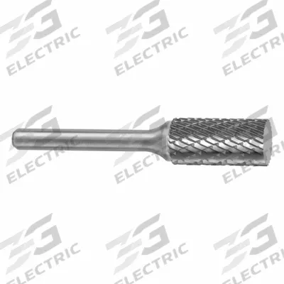 SGS PRO Carbide Bur: Cylinder, SA-9, Double Cut, 1" x 1" Head - Double-Cut Cylinder Burs