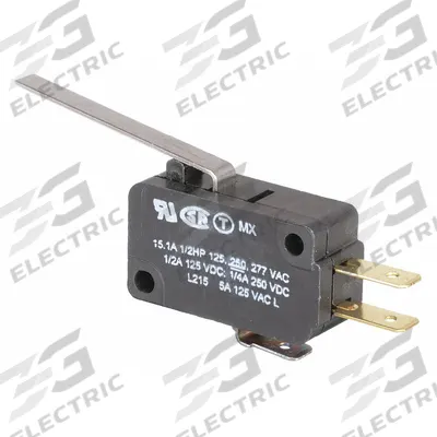 Honeywell Miniature Snap Action Switch: Lever Actuator, 1NO/1NC - Hinge Lever Snap-Action Switches