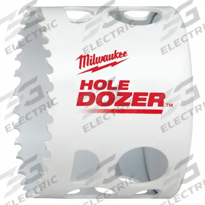 MILWAUKEE Hole Saw: 2 5/8 in Saw Dia., 3.5 Teeth per Inch, 1 5/8 in Max. Cutting Dp - Multi-Material-Cutting Hole Saws without Arbor