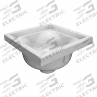 ZURN Floor Sink: 14 in Overall Wd, 6 3/8 in Sump Dp, 4 in Nominal Pipe Size, Solvent Weld, Square (MPN FS12-6-PV4). Key specifications — Color: White; Connection Type: Solvent Weld; Brand: ZURN; Grate Opening Type: Full Grate; Finish: White.