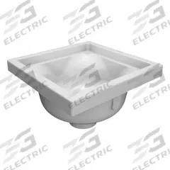 ZURN Floor Sink: 14 in Overall Wd, 6 3/8 in Sump Dp, 4 in Nominal Pipe Size, Solvent Weld, Square (MPN FS12-6-PV4). Key specifications — Color: White; Connection Type: Solvent Weld; Brand: ZURN; Grate Opening Type: Full Grate; Finish: White.