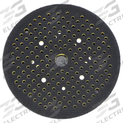 NORTON Hook-and-Loop Disc Backup Pad: 6 in Dia x 1 1/2 in T, 5/16"-24 Threaded-Shank - Threaded-Shank Vacuum-Hole Sanding Disc Backing Pads