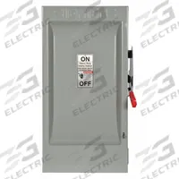 SIEMENS Safety Switch: Fusible, 200 A, Single Phase, 240V AC, Galvanized Steel, Indoor (MPN HF224N). Key specifications — Brand: SIEMENS.