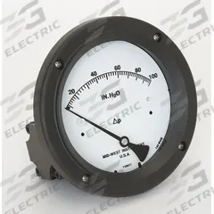 MIDWEST INSTRUMENT Differential Pressure Gauge: Back, 1/4 in NPT Female, Model 142, 4 1/2 in Dial (MPN 142-AC-00-OO-100H). Key specifications
