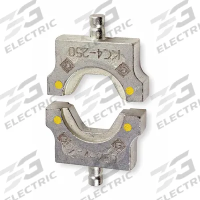 GREENLEE Upper and Lower Crimping Die Set: 8 AWG to 300 kcmil Copper Connectors, Copper - Greenlee Replacement Crimping Dies