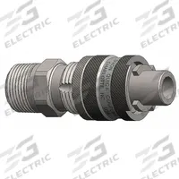 DIXON VALVE & COUPLING Quick Connect Hose Coupling: 1/2 in Body Size, 1/2 in Hose Fitting Size, MNPT (MPN N4M4-B-LS). Key specifications — Coupling Locking Type: Sleeve; Thread Size: 1/2" -14; Brand: DIXON VALVE & COUPLING.