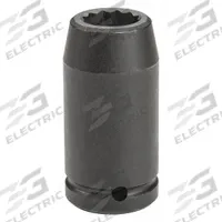 PROTO Impact Socket: 3/4 in Drive Size, Metric, 26 mm Socket Size, 12-Point, Deep, Black Oxide (MPN J07526MLT). Key specifications — attr1215501: PROTO; attr1215515: Black Oxide; attr1215518: 26 mm.