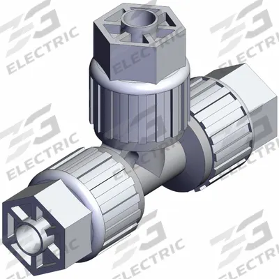 SMC High Purity Fitting: 1/4 in OD x 1/4 in OD x 1/4 in OD Size - PFA Compression Tube Fittings