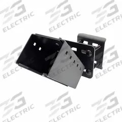 GAMBER-JOHNSON Device Mount: Forklifts, Overhead Guard Leg, Black, 2 1/2 in Overall Ht (MPN 7160-1306). Key specifications — Color: Black; Mounting Location: Overhead Guard Leg; Includes: Small Back Plate; Features: Adjustable to Fit 3.5 in to 4.5 in Width and Set at 2.5 in Tall; Compatible Vehicle Type: Forklifts.