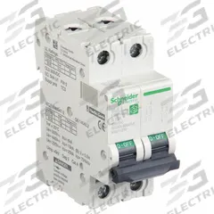 SCHNEIDER IEC Supplementary Protector: 32 A Amps, 500V DC, 5kA at 250V DC, Screw Clamp, C60H-DC, B (MPN M9U11232). Key specifications — Terminal Connection: Screw Clamp; AC Voltage Rating: Not Rated; Curve Type: B; DC Voltage Rating: 500V DC; Max. AIR Rating: 5kA at 250V DC; Series: C60H-DC; Brand: SCHNEIDER.