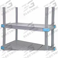 QUANTUM STORAGE SYSTEMS Label Holder for Millenia Shelves: Millenia, 53 1/2 in Overall Wd, Clear (MPN QPLH53C). Key specifications — Brand: QUANTUM STORAGE SYSTEMS; Color: Clear; Compatible Brand and Series: Millenia.