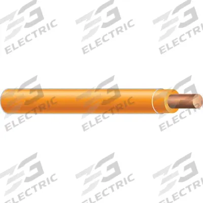 SOUTHWIRE Building Wire: Copper, 18 AWG, 1 Conductors, Solid, Orange, 500 ft Lg - Copper TFN/TFFN Building Wires