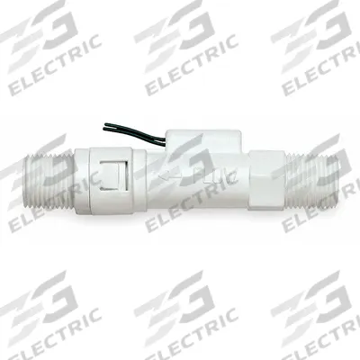 GEMS SENSORS Liquid Flow Switch: Piston, Polypropylene, 3/8 in NPT, 3/8 in Connection Size - High-Pressure-Rated Compact Flow Switches