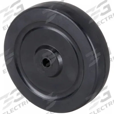 APPROVED VENDOR Caster Wheel: 6 in Wheel Dia., 1 1/4 in Wheel Wd, Rubber, 300 lb Load Rating - Solid Rubber Wheels