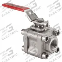 KECKLEY Manual Two-Way Ball Valve: 1/2 in, 316 Stainless Steel, Straight, Socket x Socket (MPN BVM3SWRSSRGSL-050). Key specifications — Brand: KECKLEY; Handle: Locking Lever.