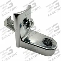 HADRIAN Hinge Assembly: Chrome Zamac, Chrome-Plated, 1 7/8 in Overall Ht, 1 1/4 in Overall Wd (MPN 601300). Key specifications — Compatible Partition Material: Metal; Material: Chrome Zamac; Finish: Chrome-Plated; Component Type: Hinge Assembly; Brand: HADRIAN.