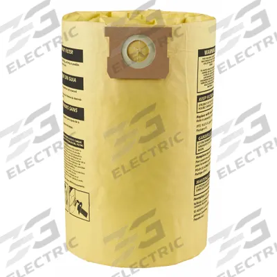 SHOP-VAC Vacuum Bag: Shop-Vac, Dry, Paper, 2-Ply, Std - Shop Vacuum Bags