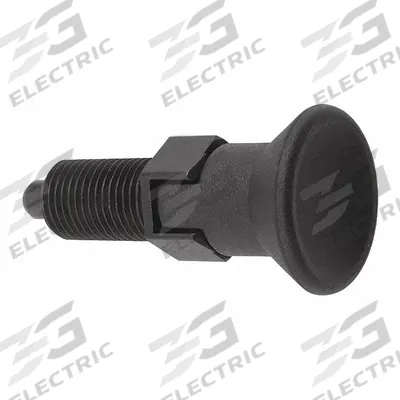 KIPP Indexing Plunger: Locking, Steel, M12x1.5 Thread - Locking Pull-Knob Indexing Plungers