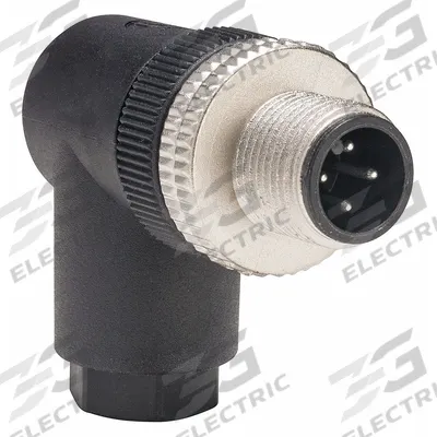 TELEMECANIQUE SENSORS External Thread Connector: 4 Pin, M12 Male Thread, IP67, Screw Terminals - Field-Wireable Industrial M12 Circular Connectors