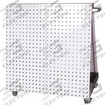 TRITON PRODUCTS A-Frame Pegboard Truck: Square, 3/8 in Peg Holes, 21 in x 37 in x 39 in - A-Frame Mobile Pegboard Racks
