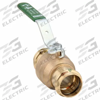 VIEGA PROPRESS Manual Two-Way Ball Valve: 1 1/4 in Size, Bronze, Straight, Press x Press - Bronze Ball Valves