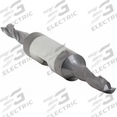 APPROVED VENDOR Square End Mill: Carbide, AlTiN Coated, Double End, 2 Flute, 3/8" Mill Dia, 3/4" LOC (MPN 237-001083)