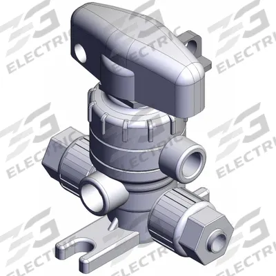 SMC Chemical Liquid Valve: 1/4 in, PFA, Compression x Compression, 0.5 MPa Max Pressure (CWP) - Standard High-Purity Manual Diaphragm Valves