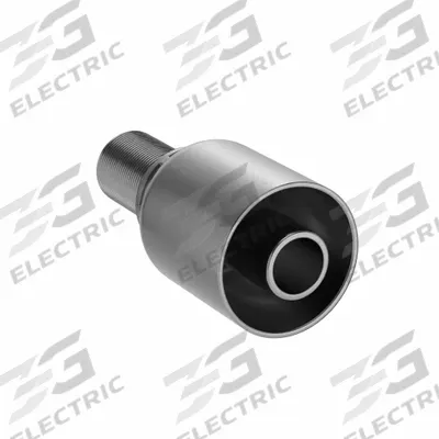 PARKER Hydraulic Crimp Fitting: Steel x Steel, Straight, -10 For Hose Dash Size - Parker Crimp Hydraulic Hose Fittings with Metric Connection
