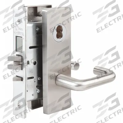 ABILITY ONE Door Lockset: Office Lever Locksets, Stainless Steel