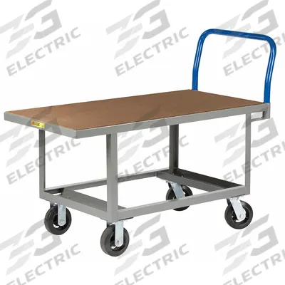 LITTLE GIANT Platform Truck: 2,000 lb, 60 in L x 24 in W x 26 in H Deck - Work-Height Wooden-Deck Platform Trucks