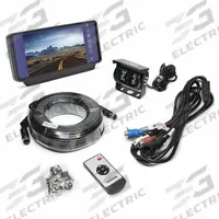 REAR VIEW SAFETY/RVS SYSTEMS Rear View Camera System (MPN RVS-770619N). Key specifications — Product Type: Backup Cameras; Operating Voltage: 12-24V DC; Brand: REAR VIEW SAFETY/RVS SYSTEMS; Features: Mirror Image Capability; Includes: 66 ft Cable; Functions: Night Vision.