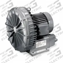 FUJI ELECTRIC Regenerative Blower: 1 hp, 54.3 in wc Max Op Pressure, 50 in wc Max Vacuum, 8.6/4.3 A (MPN VFC400P-5T). Key specifications — attr49842: Single; attr49816: FUJI ELECTRIC; attr49813: VFC400P-5T; attr49822: 8.6/4.3 A; attr49827: Female; attr49830: NPT; attr49833: NPT; attr49845: 115/230V AC.