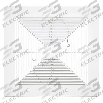 BROAN Replacement Grille Kit: Repl Grille Kit, HS90-B - Replacement HVACR Fans, Filters & Ventilation Parts