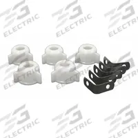 KISSLER Pop-Up Clip: Plastic/Stainless Steel, Chrome-Plated, 1 1/2 in Overall Ht, Slip, 5 PK (MPN 742145). Key specifications — Product Type: Pop-Up Clip; Brand: KISSLER; Finish: Chrome-Plated; Material: Plastic; Includes: Universal Plastic Nut.