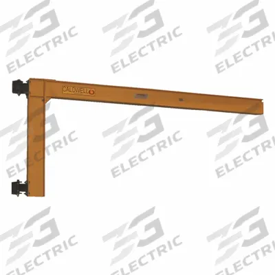 CALDWELL Jib Crane: Wall Mounted, 500 lb Load Capacity, 14 ft Overall Beam Lg - Wall-Mounted Jib Cranes
