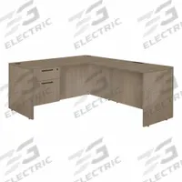 REGENCY Desk: Particle Board, Oak, 1 Pedestals, 2 Drawers, 66 in Overall Wd, 29 in Overall Ht (MPN LLDSP663047NO). Key specifications — Desktop Material: Particle Board; Includes Modesty Panel: Yes; Kit Product Type: Double Pedestal Desk; Desktop Color: Oak; Brand: REGENCY; Frame Color: Noble Oak; Frame Material: Particle Board; Product Type: Desk.