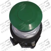 EATON Mushroom Head Push Button: Non-Illuminated, Mushroom Head Profile, Metallic, 30 mm, 1NO/1NC (MPN HT8CBGAB). Key specifications — Brand: EATON; Action: Maintained; Series: HT800; Push Button Material Type: Metallic.