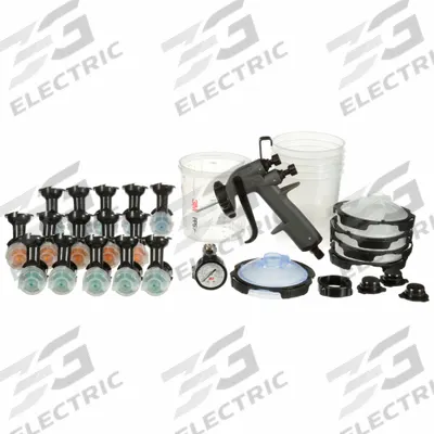 3M Conventional Spray Gun Kit: HVLP, 1/2 in to 13 in, 1/4 in Air Inlet Size - HVLP Spray Guns