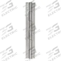 APPROVED VENDOR Piano Hinge: Steel, 72 in Leaf Ht, 1 in Leaf Wd (MPN 2ZEU3). Key specifications — Material: Steel.